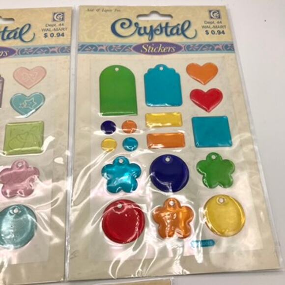 Set of 16 Miss Elizabeth's Handmade & Crystal Stickers Scrap Booking Packets - Picture 16 of 16